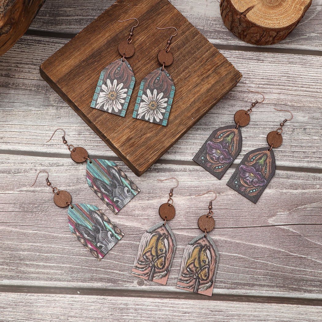 Earedge - Western Floral Arch Earrings