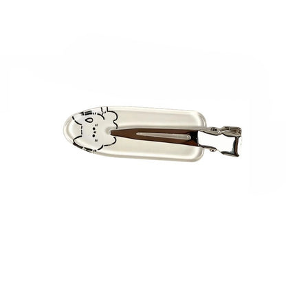 Beau - Cat Character Clear Snap Hair Clip