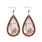 Earedge - Floral Teardrop Drop Earrings