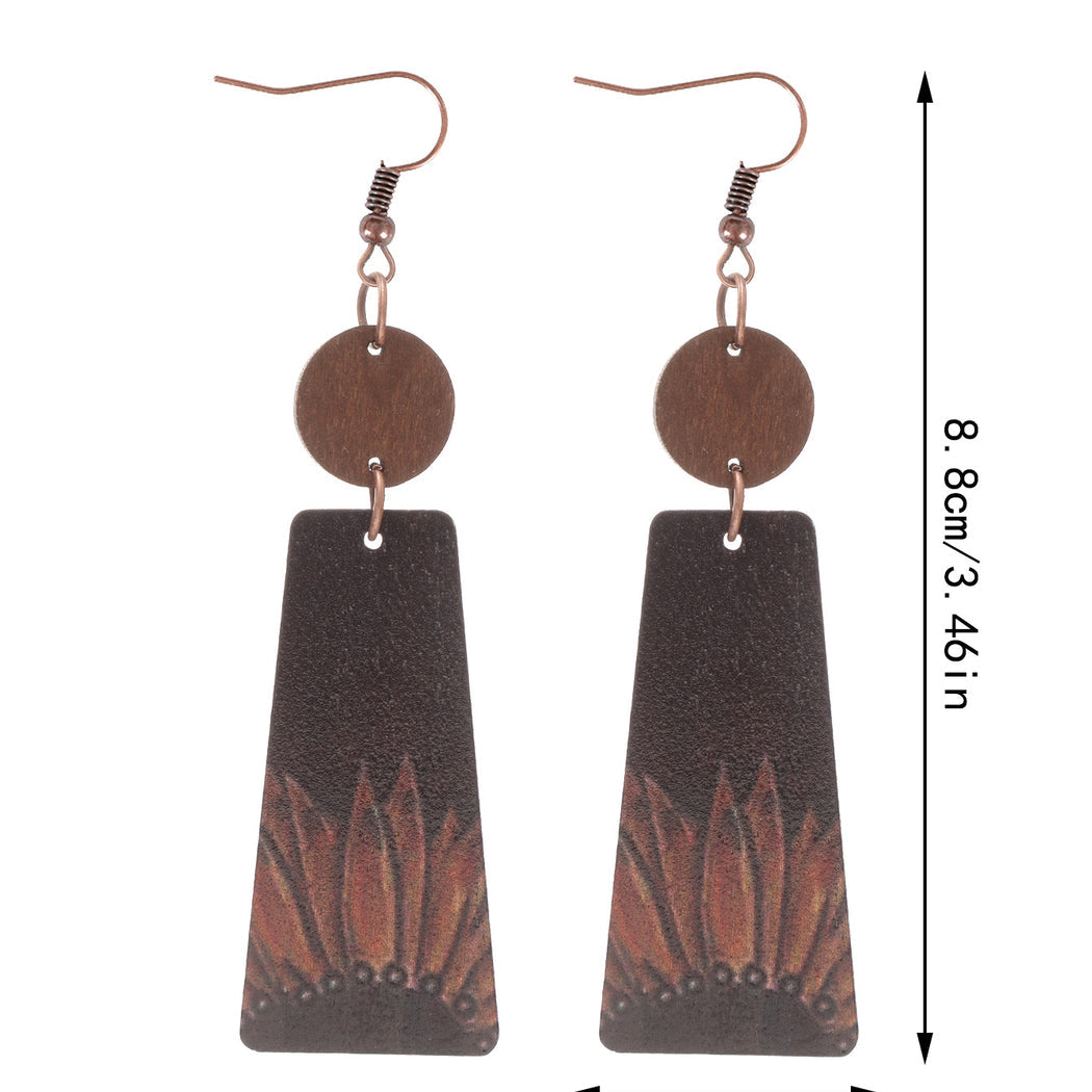 Earedge - Western Floral Arch Earrings