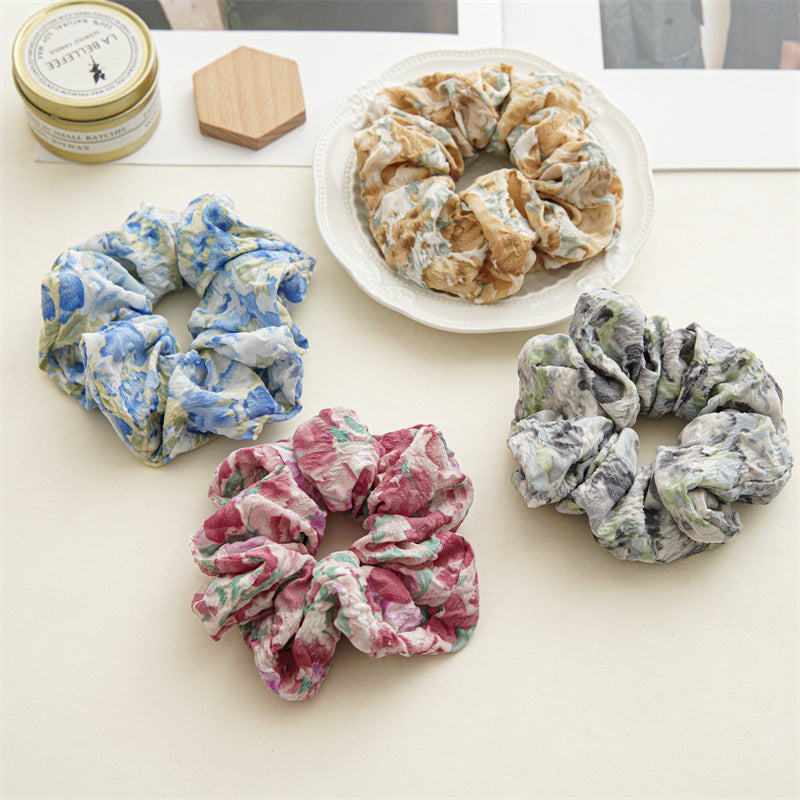 GIFTY - Oil Painting Floral Gradient Scrunchie