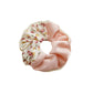 夏季甜美拼色碎花布艺缎面大肠发圈发饰女后脑勺马尾皮筋扎头发绳