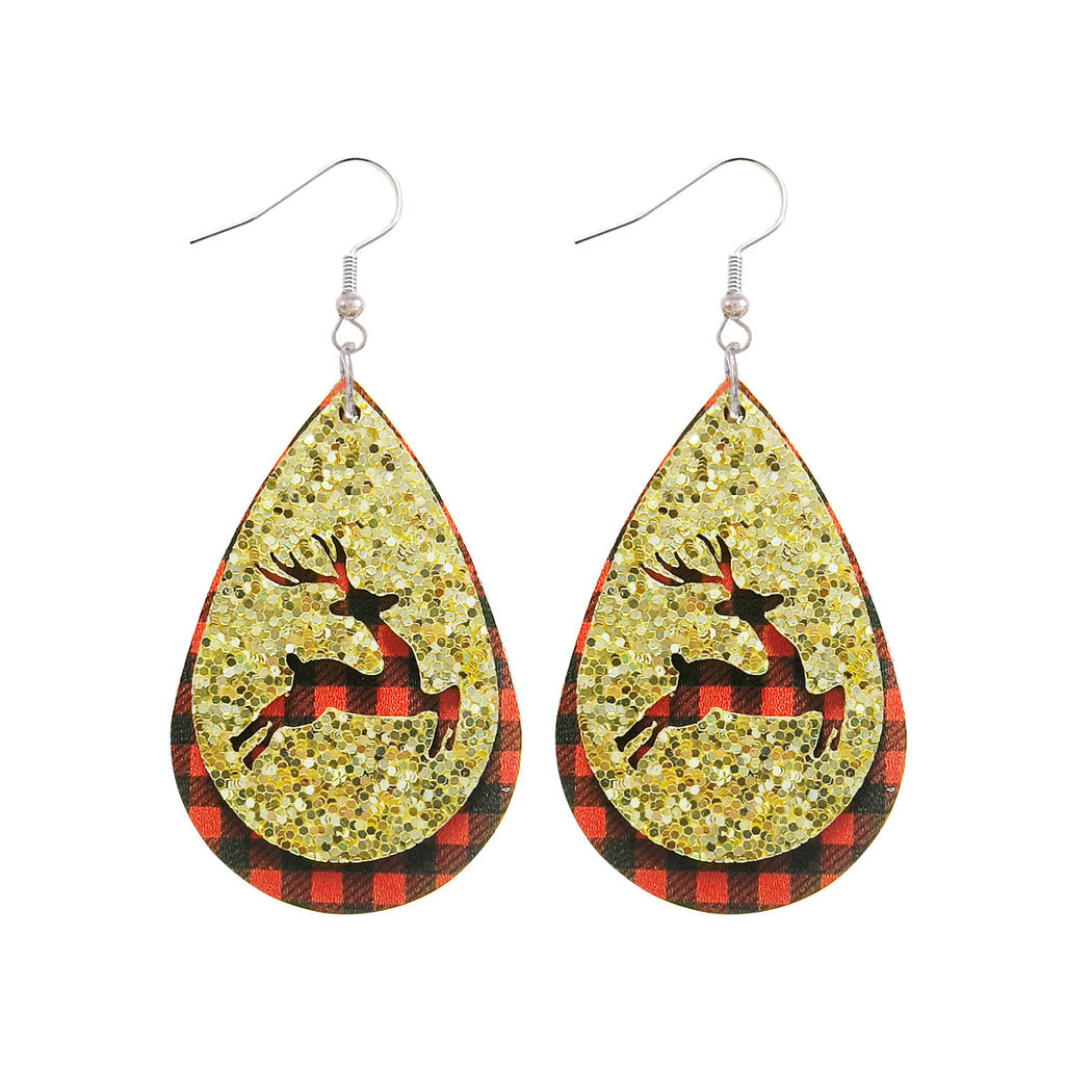 Earedge - Christmas Snowman Drop Earrings