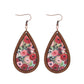 Earedge - Floral Teardrop Drop Earrings