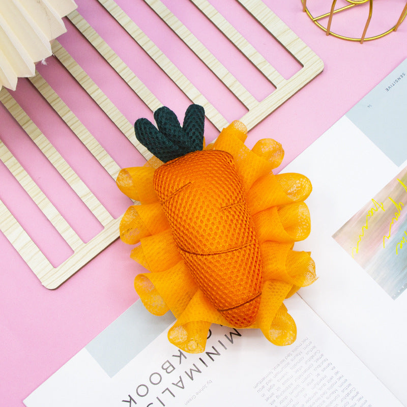 PAPO - Cute Fruit-Shaped Bath Pouf