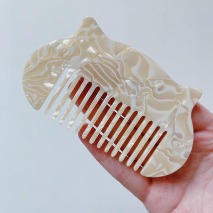 Cat Head Shaped Mini Acetate Comb