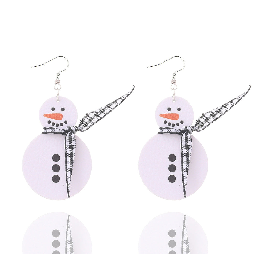 Earedge - Christmas Snowman Drop Earrings