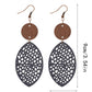 Earedge - Oval Filigree Drop Earrings