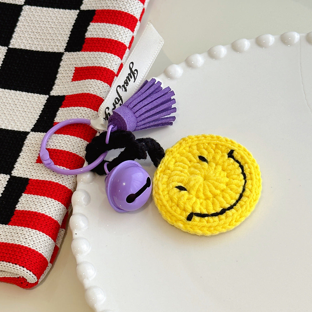 KACO - Handmade Crochet Key Chain with Smile Face Pattern