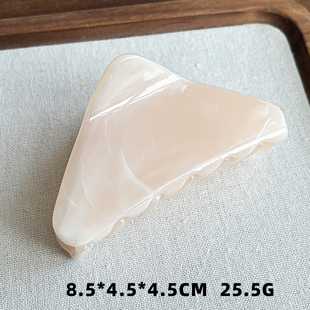 亚马逊塑料热销 高级感简约几何三角形女生后脑勺发饰发夹鲨鱼夹
