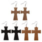 Earedge - Polka Dot Cross Drop Earrings