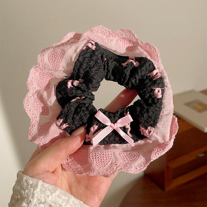 GIFTY - Lace Floral Bow Scrunchie