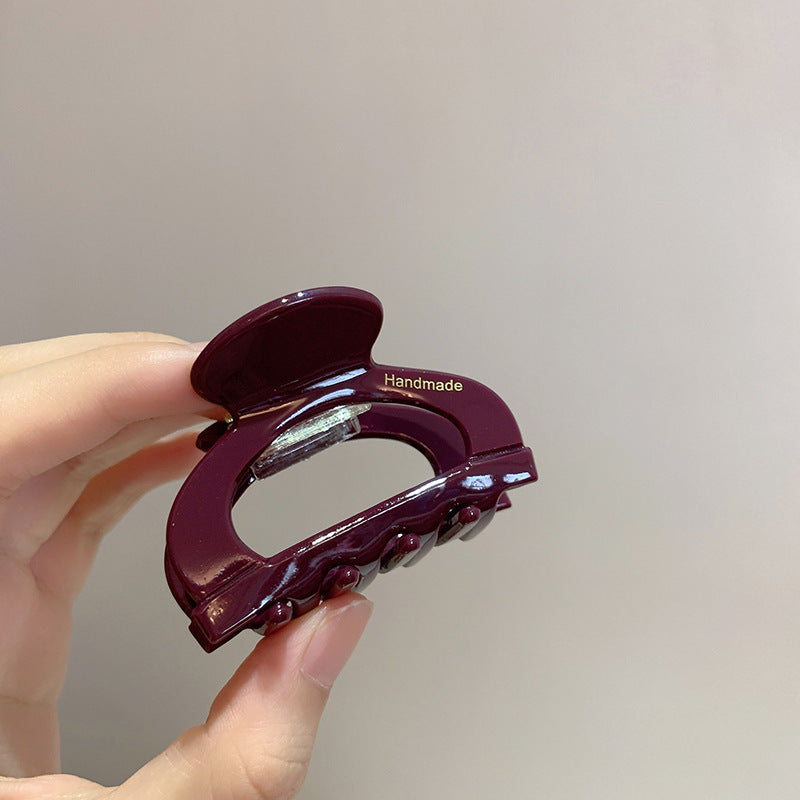 气质耐看醋酸发夹女小号抓夹高级感鲨鱼夹后脑勺盘发卡网红发饰