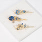 Blue celestial cat three piece hair clip set