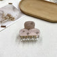 新款高级感方块水钻抓夹时尚气质后脑勺盘发夹简约方形半扎发夹子