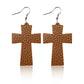 Earedge - Polka Dot Cross Drop Earrings