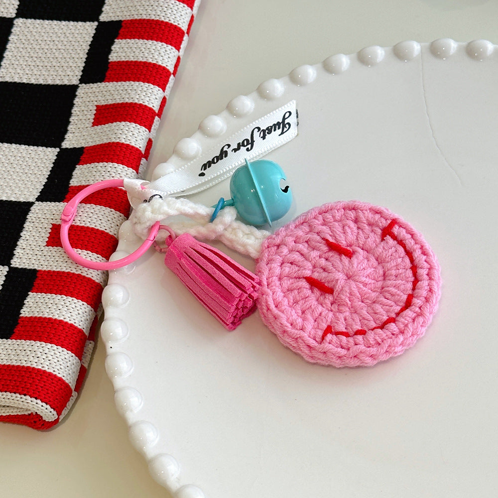 KACO - Handmade Crochet Key Chain with Smile Face Pattern