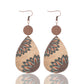 Earedge - Western Floral Cow Print Earrings