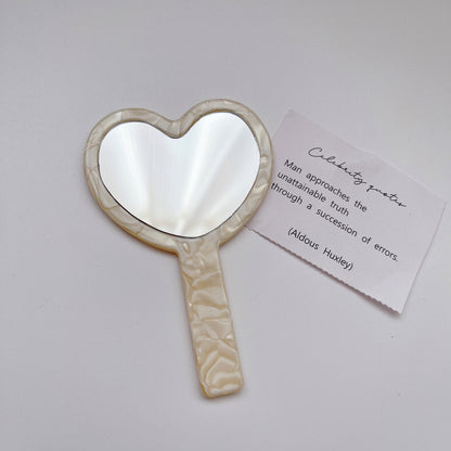 Mirroray - Heart-Shaped Acetate Hand Mirror