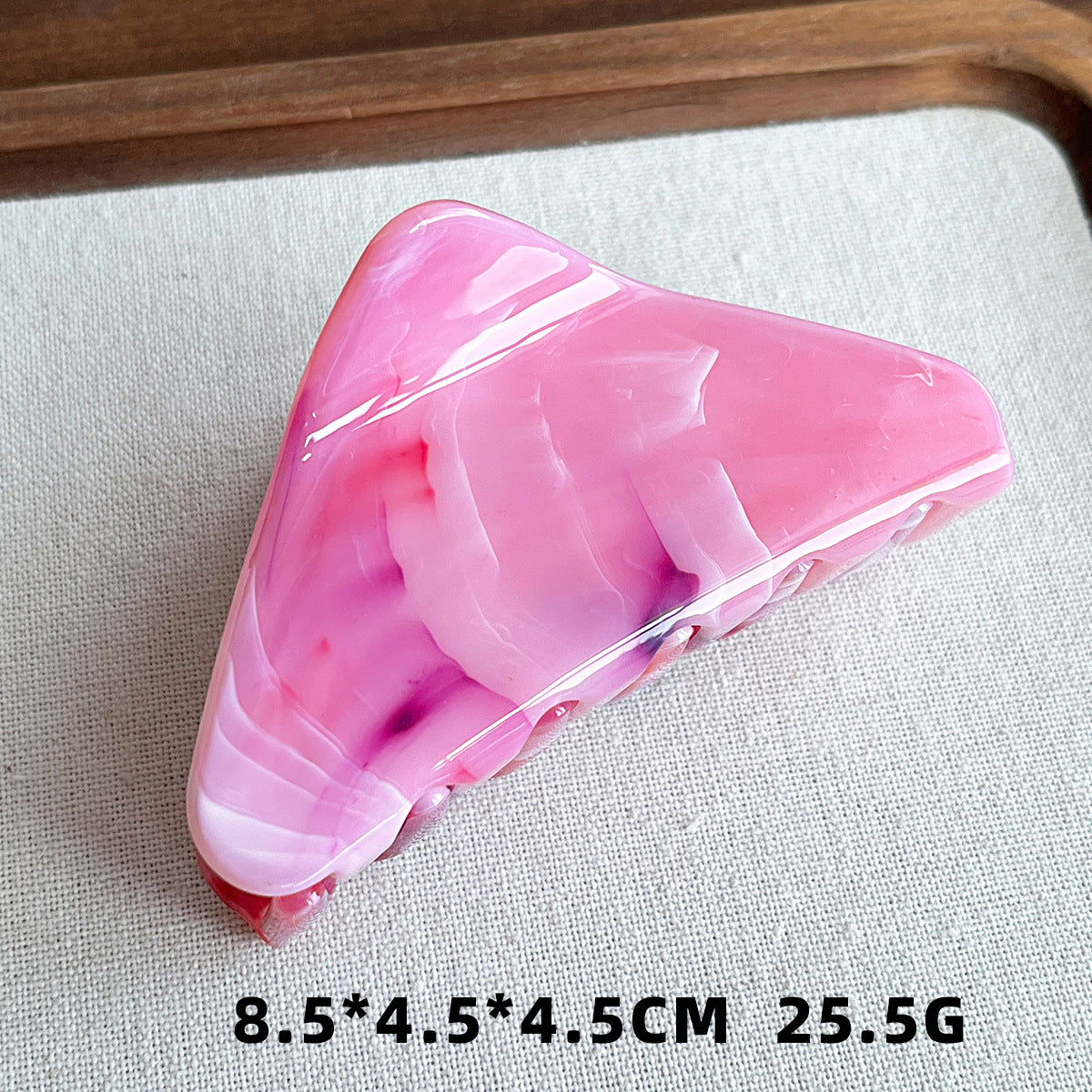 亚马逊塑料热销 高级感简约几何三角形女生后脑勺发饰发夹鲨鱼夹