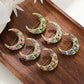 Brovia - Crescent Moon Clustered Detail Brooch