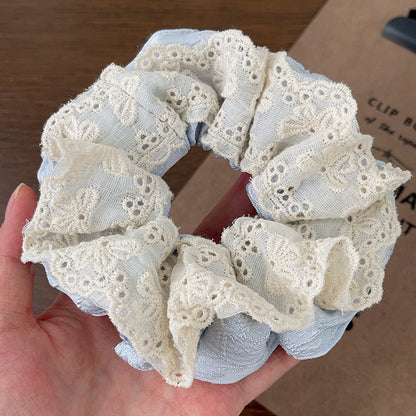 GIFTY - Handcrafted Double-Layer Fabric Lace Scrunchie