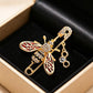 Brovia - Bee Wing Dangle Safety Pin Brooch