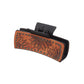 Beau - Blue Sunflower Cow Print Hair Claw