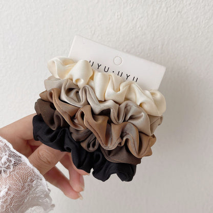 GIFTY - 5PCS Satin Hair Scrunchies Set