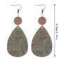 Earedge - Western Floral Cow Print Earrings