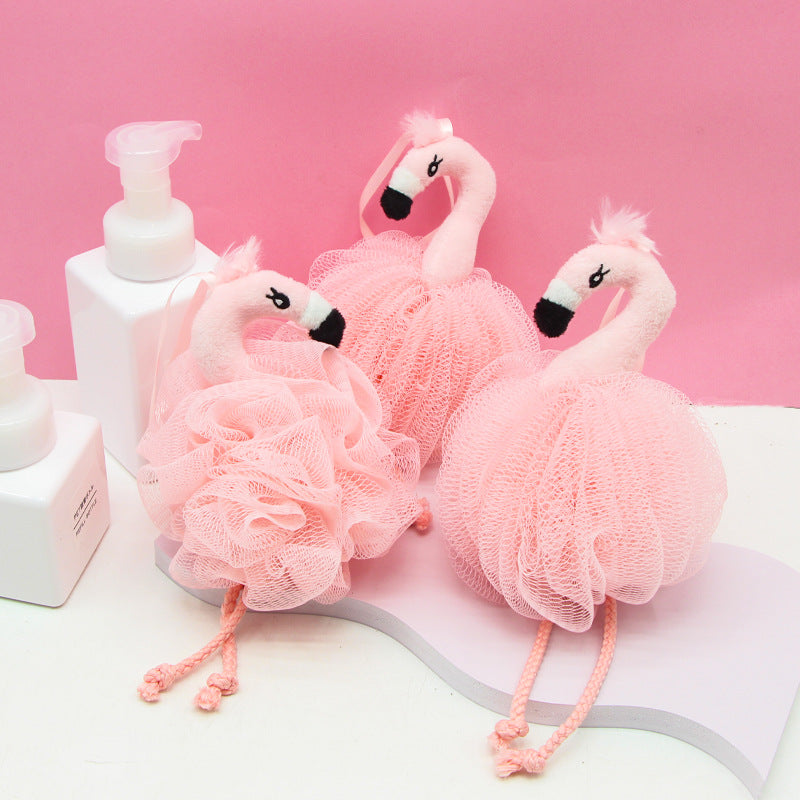 PAPO - Flamingo-Shaped Bath Pouf