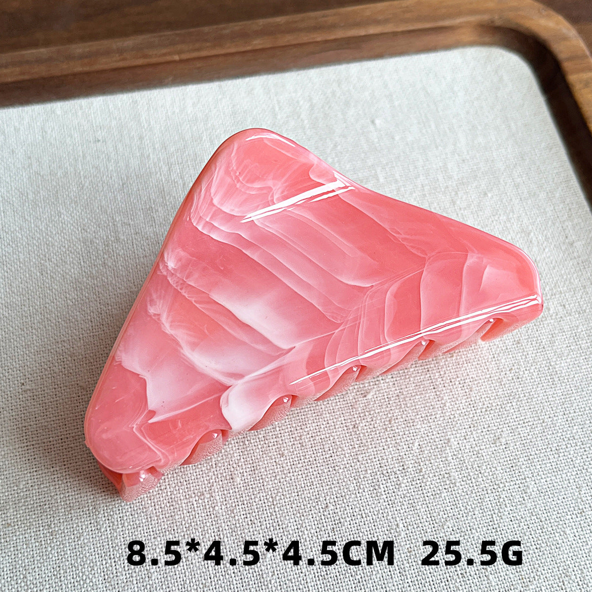亚马逊塑料热销 高级感简约几何三角形女生后脑勺发饰发夹鲨鱼夹