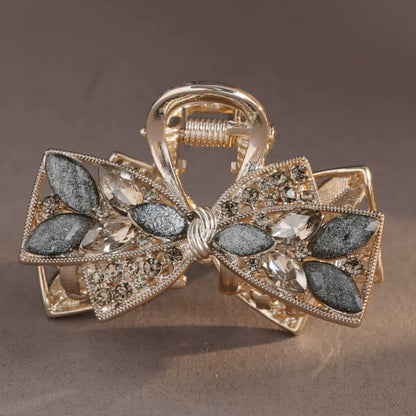 Beau - Bow Leaf Detail Hair Claw