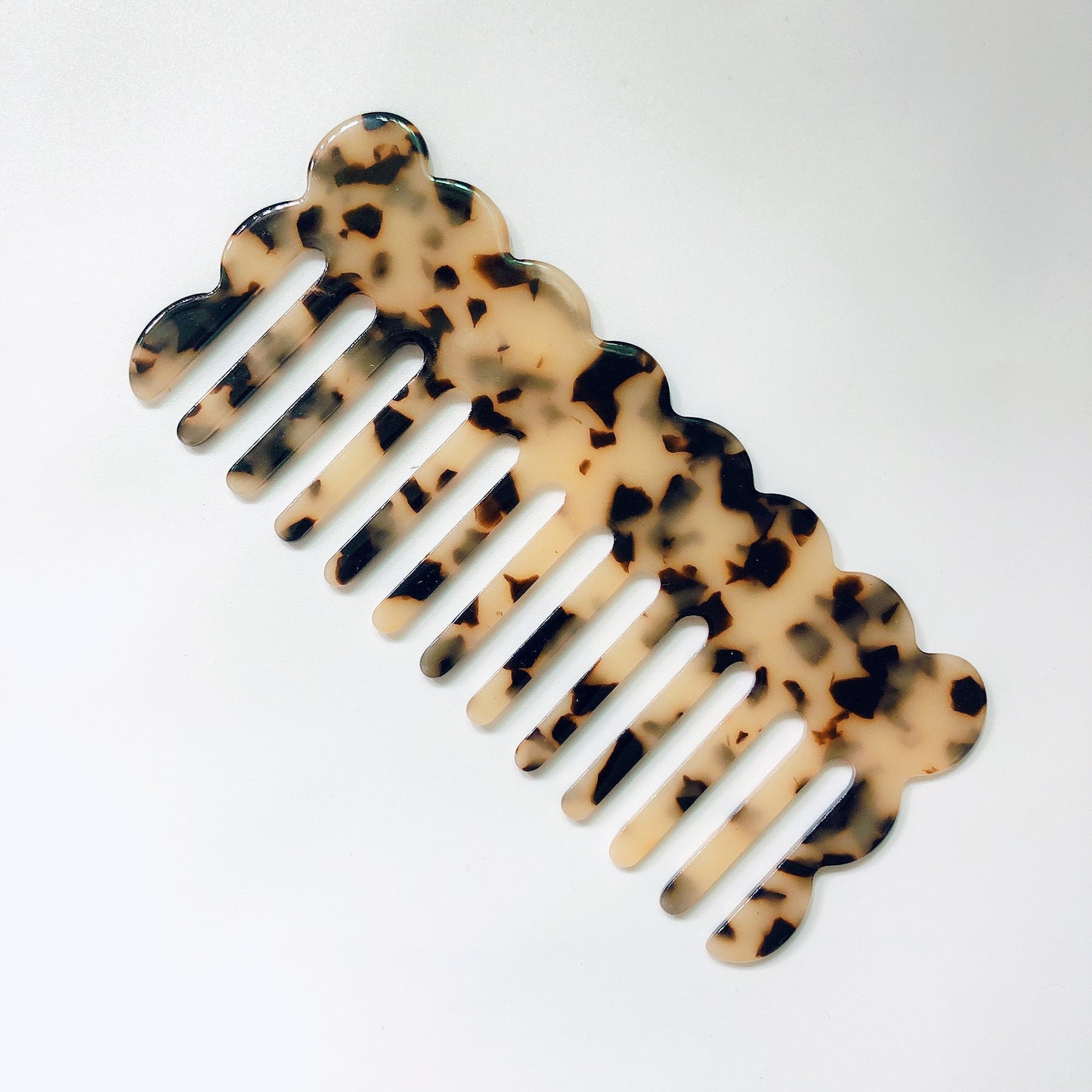 Wavy Acetate Anti-Static Mini Comb