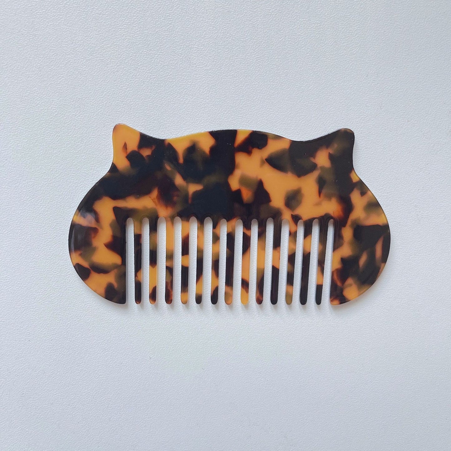 Cat Head Shaped Mini Acetate Comb