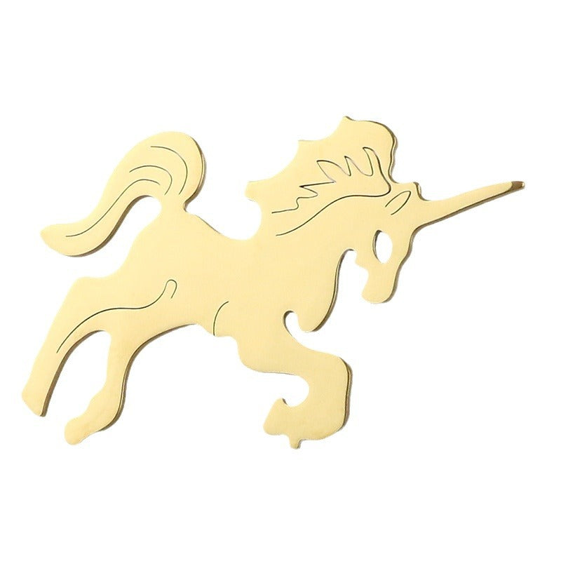 Brovia - Unicorn Openwork Silhouette Brooch