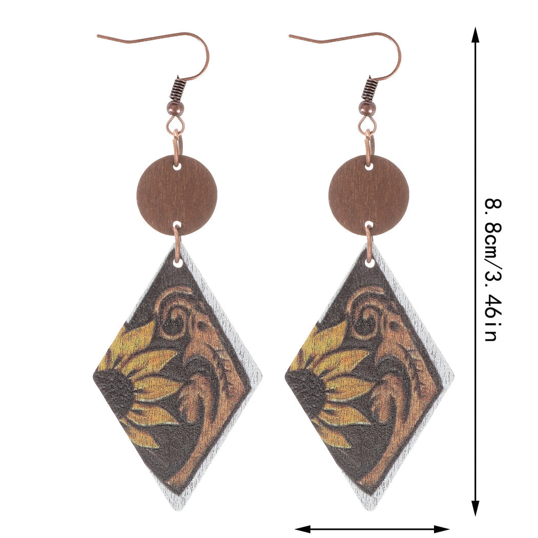 Earedge - Western Floral Arch Earrings