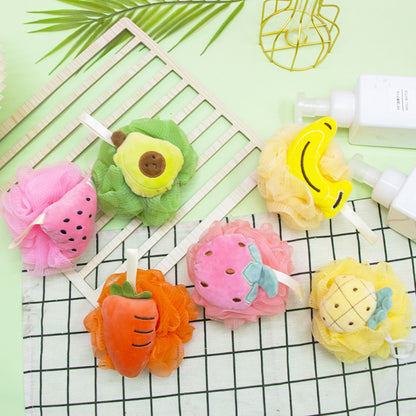 PAPO - Cute Fruit-Shaped Bath Pouf