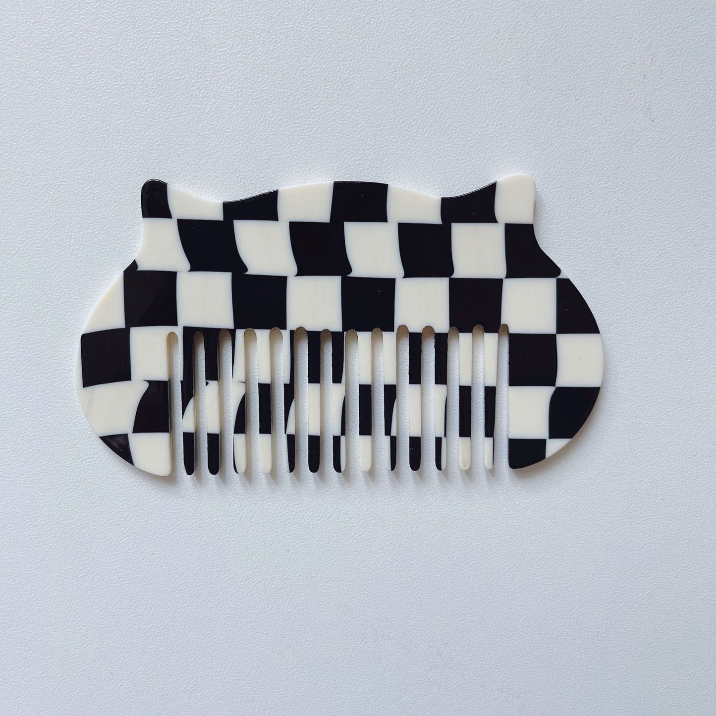 Cat Head Shaped Mini Acetate Comb