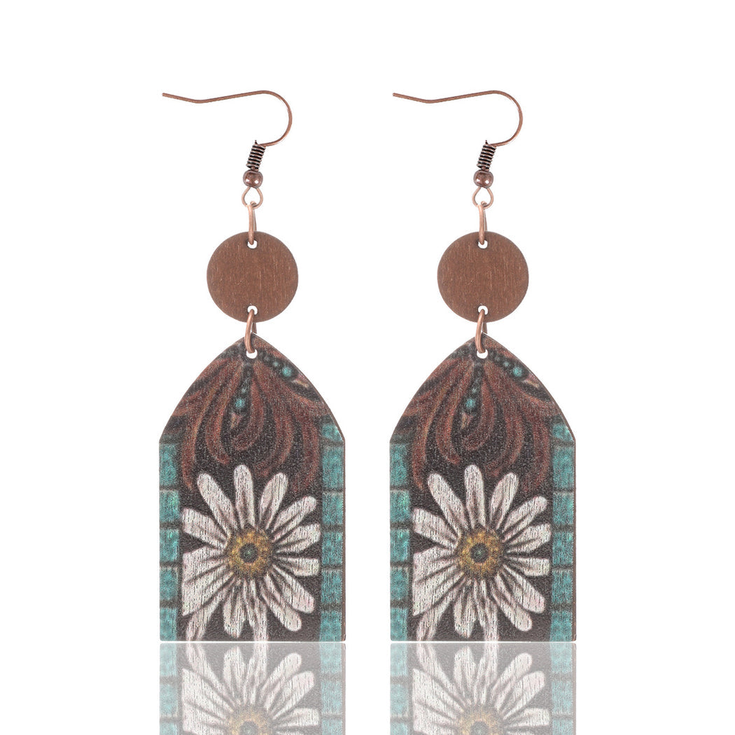 Earedge - Western Floral Arch Earrings