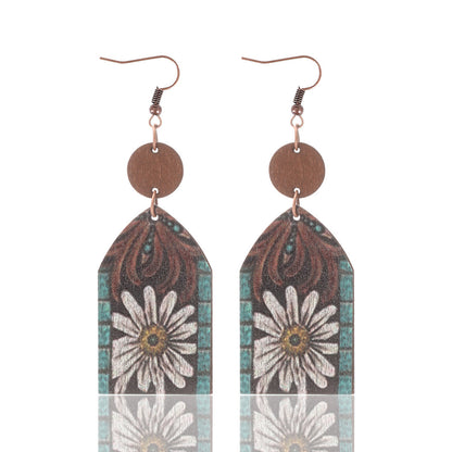 Earedge - Western Floral Arch Earrings
