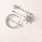 Celestial rhinestone hair clip set