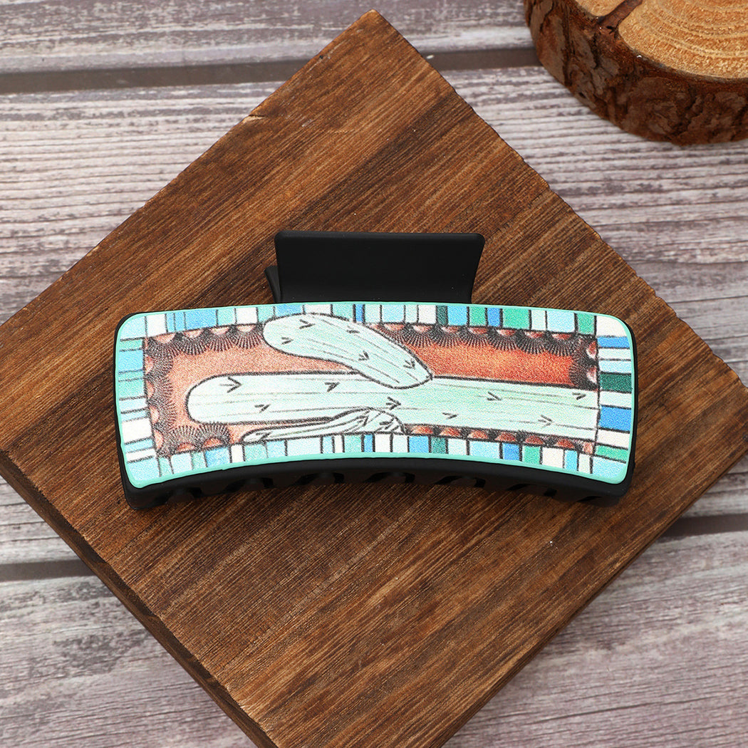 Beau - Western Cactus Motif Hair Claw