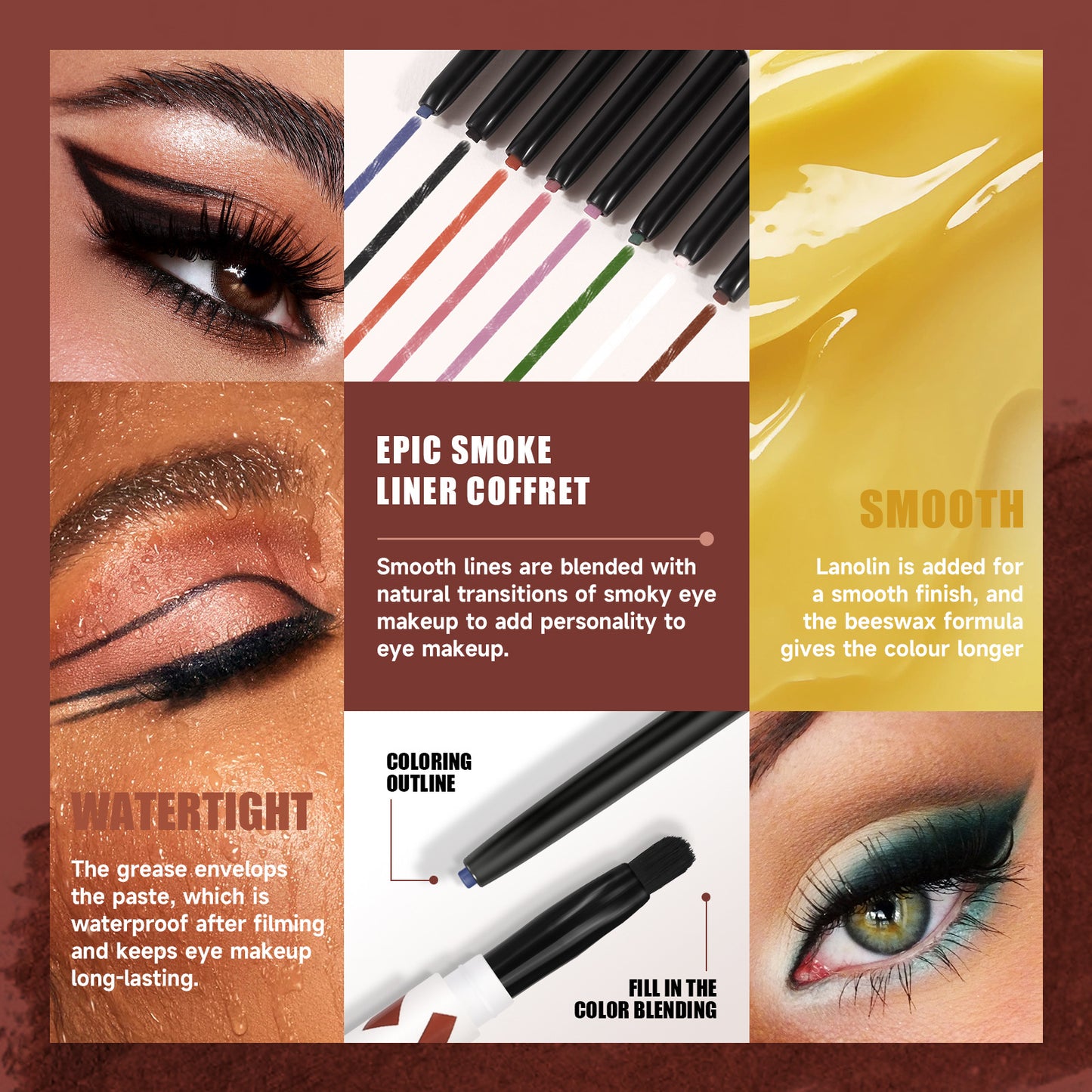 Epic Smoke Eyeliner Coffret Waterproof and Sweatproof