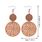 Earedge - Round Filigree Drop Earrings