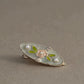 Beau - Green Floral Oval Hair Clip