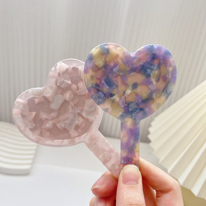 Mirroray - Heart-Shaped Acetate Hand Mirror