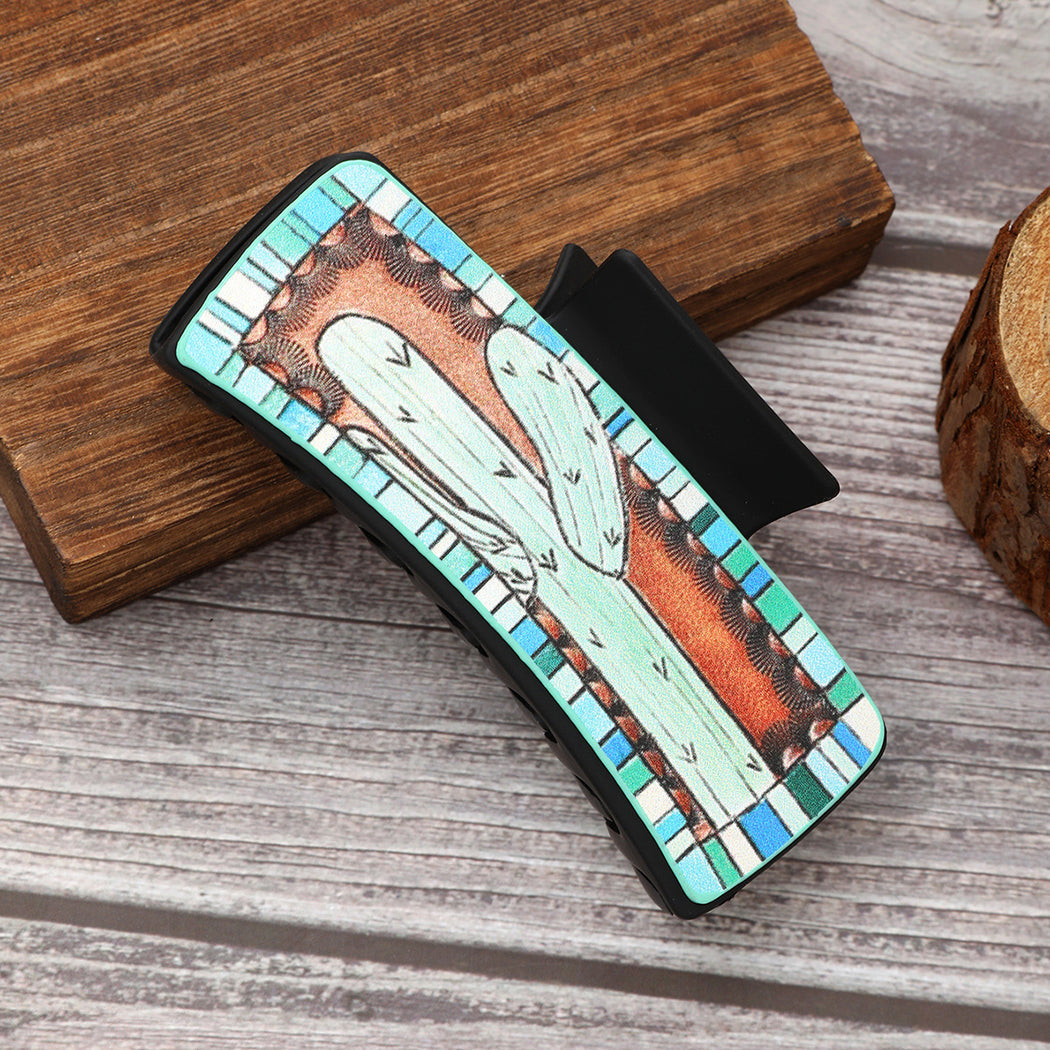 Beau - Western Cactus Motif Hair Claw
