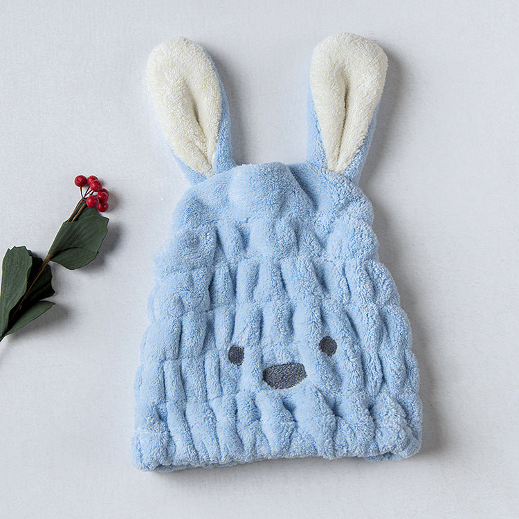 Towlo - Elastic Absorbent Hair Drying Cap with Bunny Ears