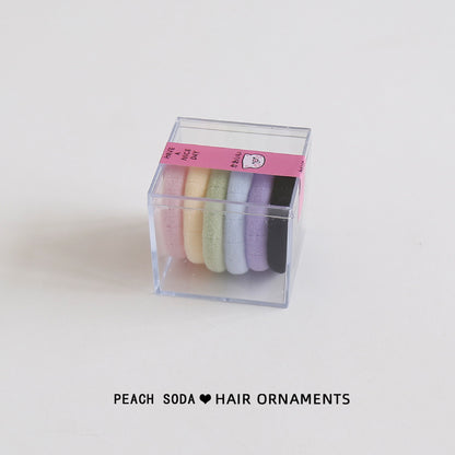 Gifty - Box of 6 Hair Cords, Hair Bands